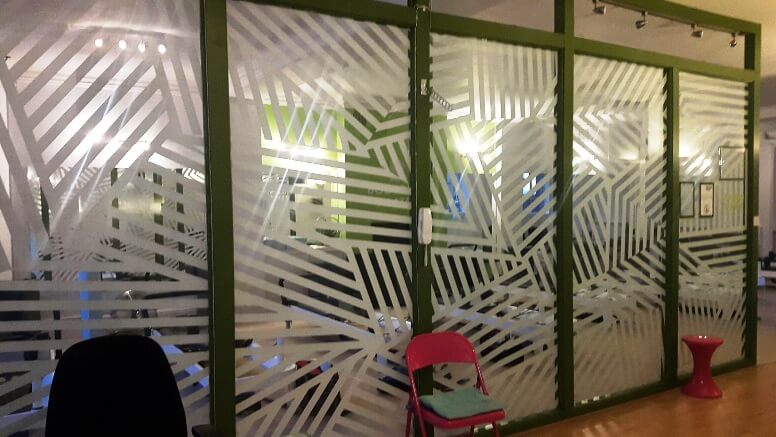 bootcamp frosted window decal